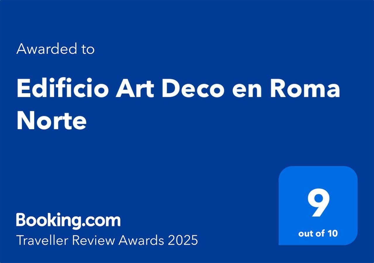 Edificio Art Deco En Roma Norte Città del Messico Esterno foto